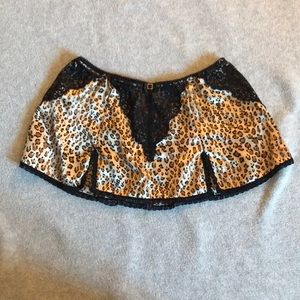 🍉3/$30🍉 Leopard Satin and Lace Lingerie Slip